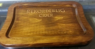 Wooden CNC cut, Laser engraved serving trays