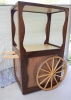 Hardwood drink serving trolley